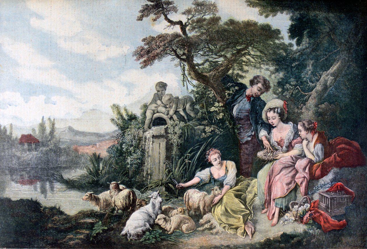 Shepherds Gift, eller The Nest, 1892 av Unbekannt