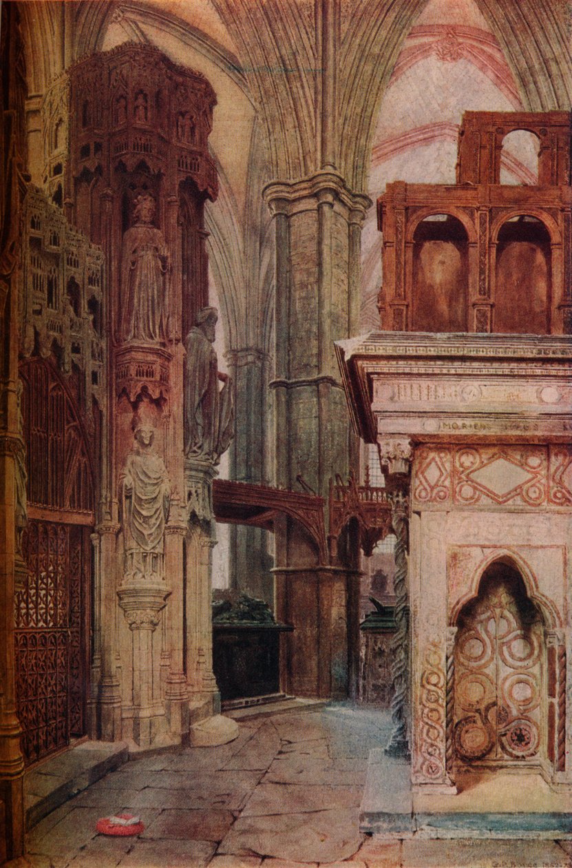 The Shrine and Chapel of Edward the Confessor, 1853, 1937 av Unbekannt