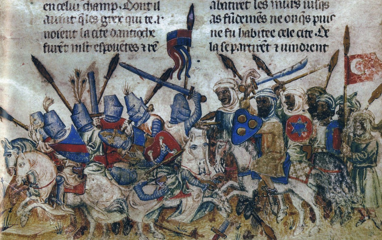 Beleiringen av Antiokia under det første korstoget, ca 1200 av Unbekannt