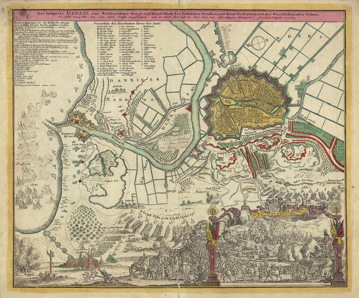Beleiringen av Danzig, 1734, 1730-årene av Unbekannt