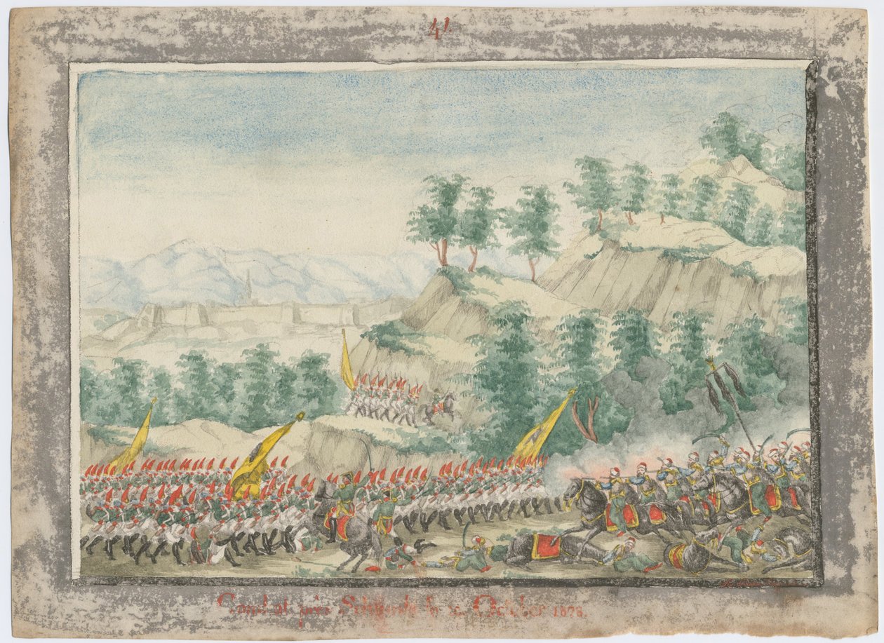 Beleiringen av Shumen-festningen i 1828, 1829 av Unbekannt