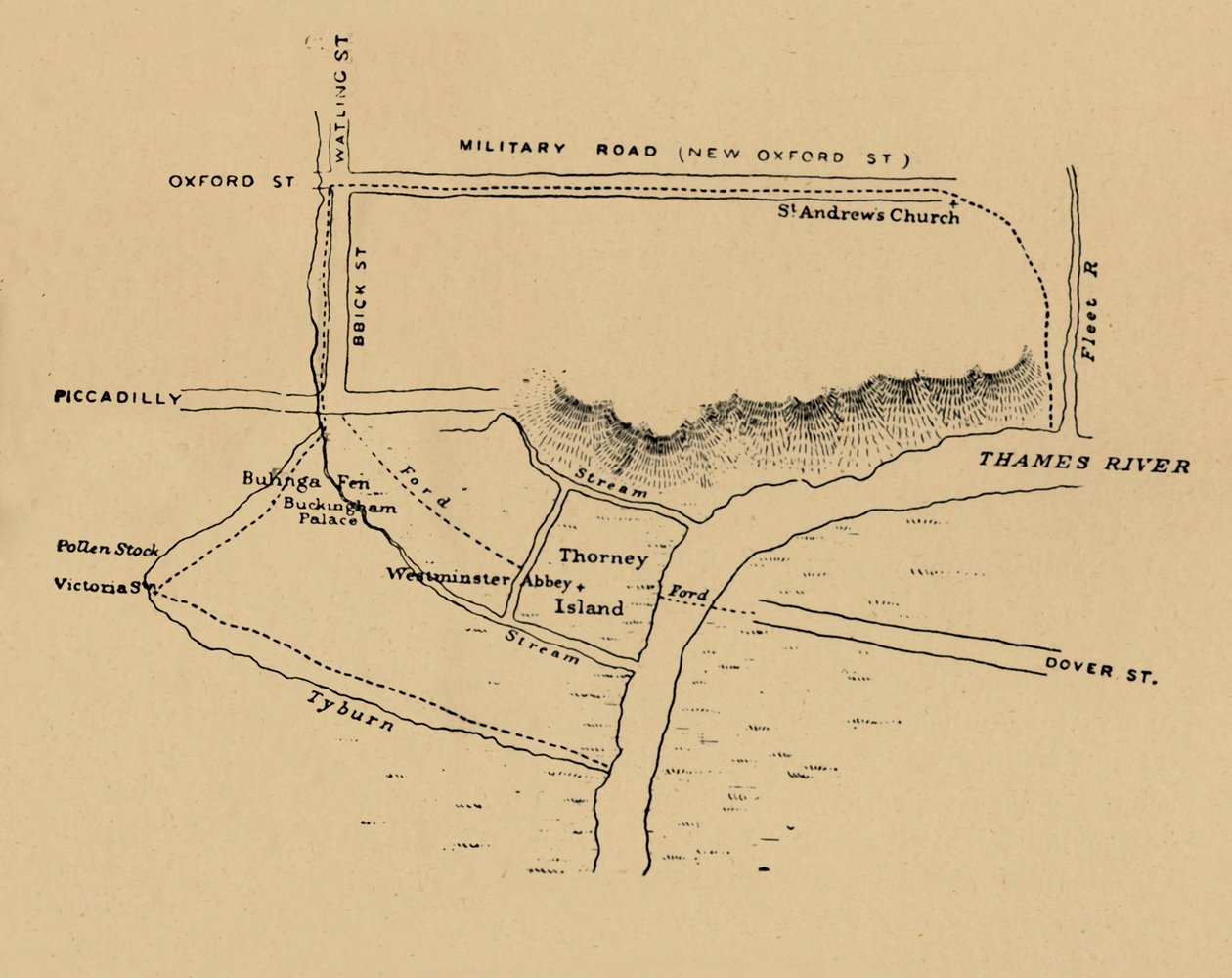 Situasjonen i Westminster, 1908 av Unbekannt