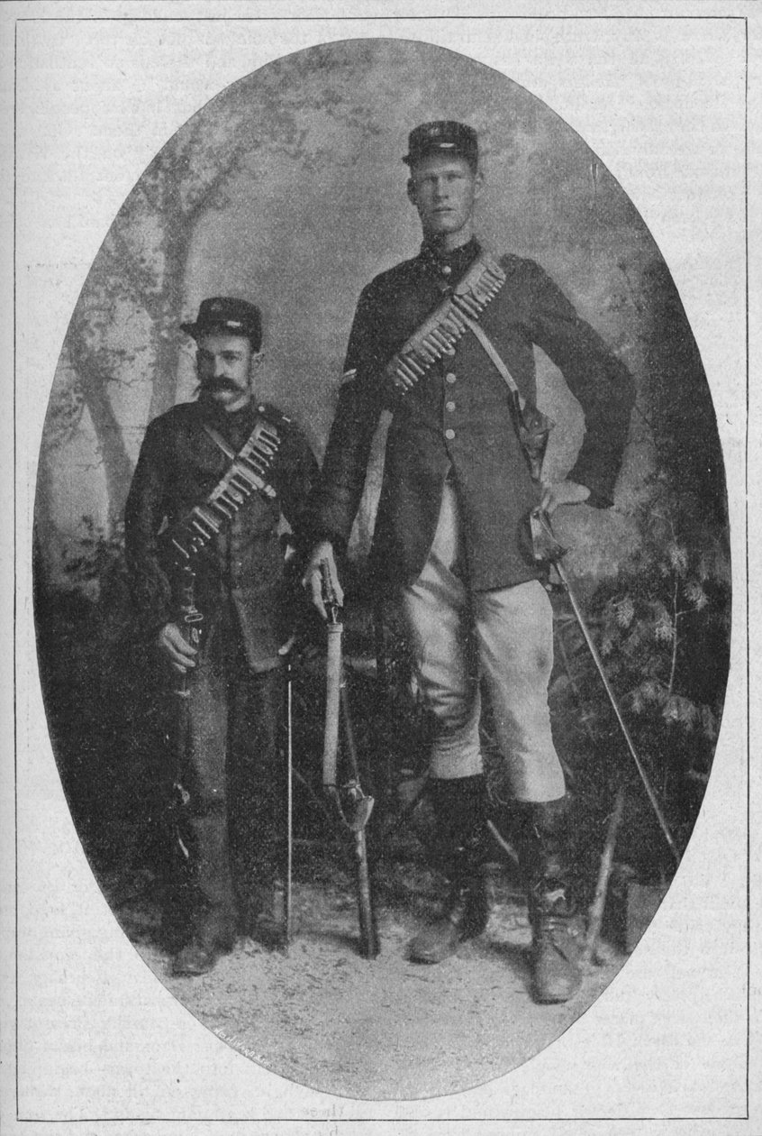 Den minste mannen og den største mannen i boerhæren, 1902 av Unbekannt
