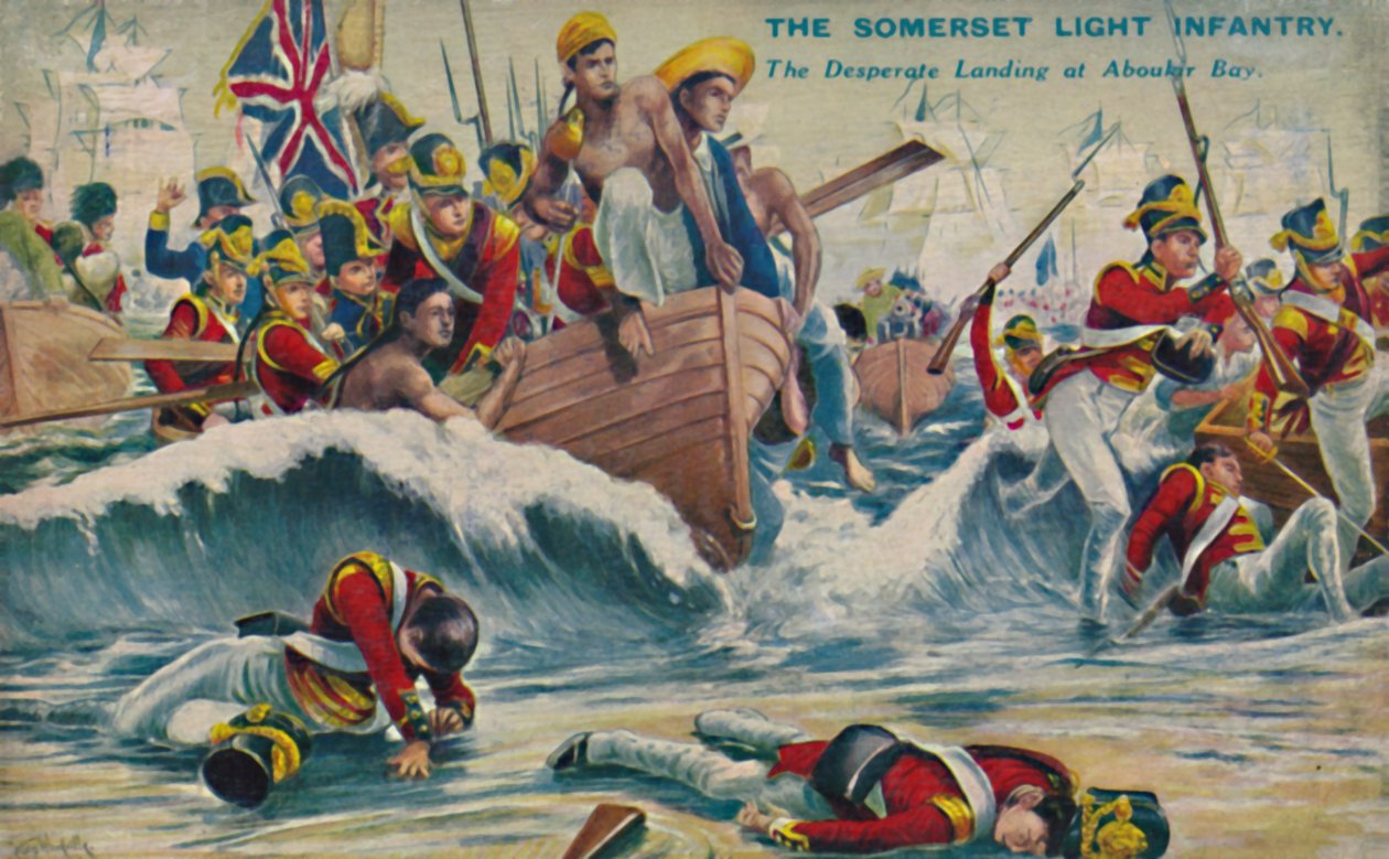 Somerset lette infanteri. Den desperate landingen ved Aboukir Bay, 1801, 1939. av Unbekannt