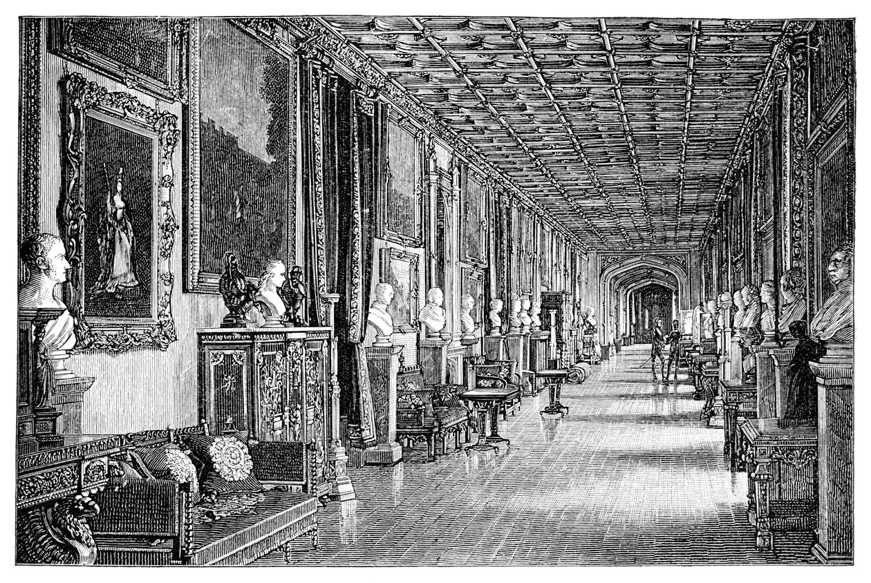 Sørøstkorridoren, Windsor Castle, 1900 av Unbekannt