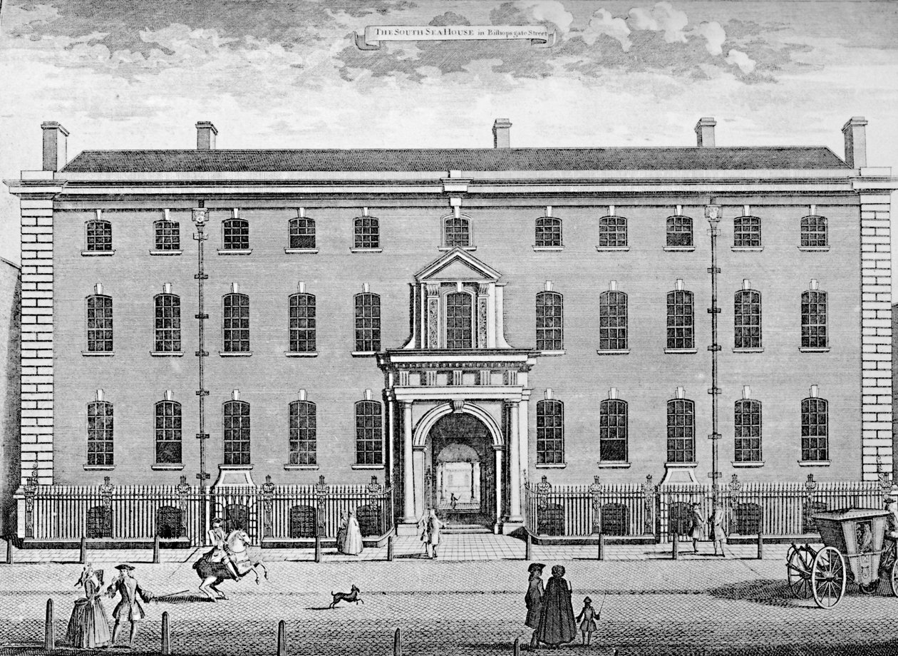 Sørhavshuset i 1754, midten av 1700-tallet, 1928 av Unbekannt