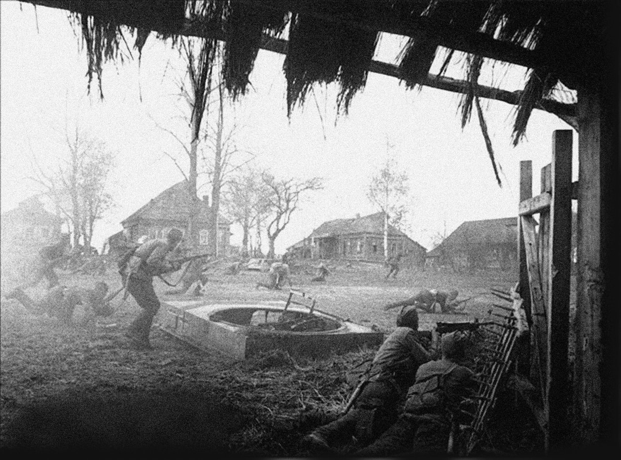Den sovjetiske hæren går til motangrep. Sent i oktober 1941. Tarutino, Kaluga-regionen av Unbekannt