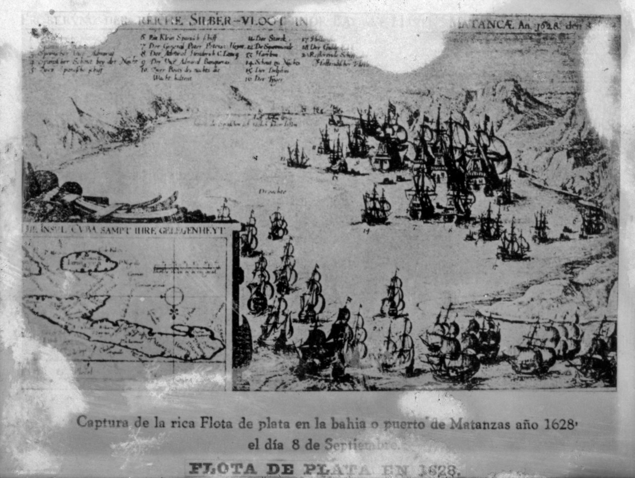 Den spanske sølvflåten, 1628, 1920-tallet av Unbekannt
