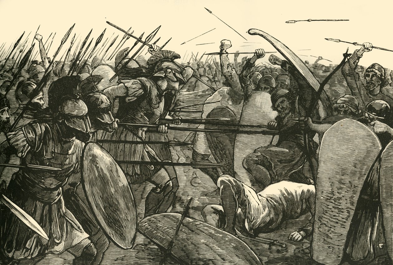 Spartanerne ved Plataea, 1890. av Unbekannt