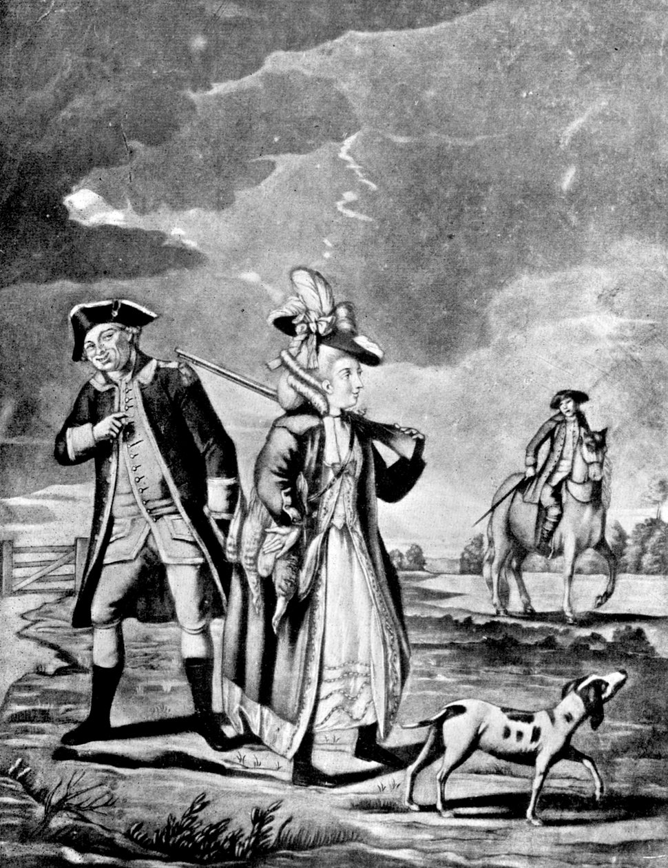 Den sportslige damen, 1776 av Unbekannt
