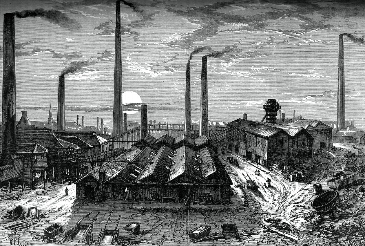 St Rollox kjemiske verk, Glasgow, c1880 av Unbekannt