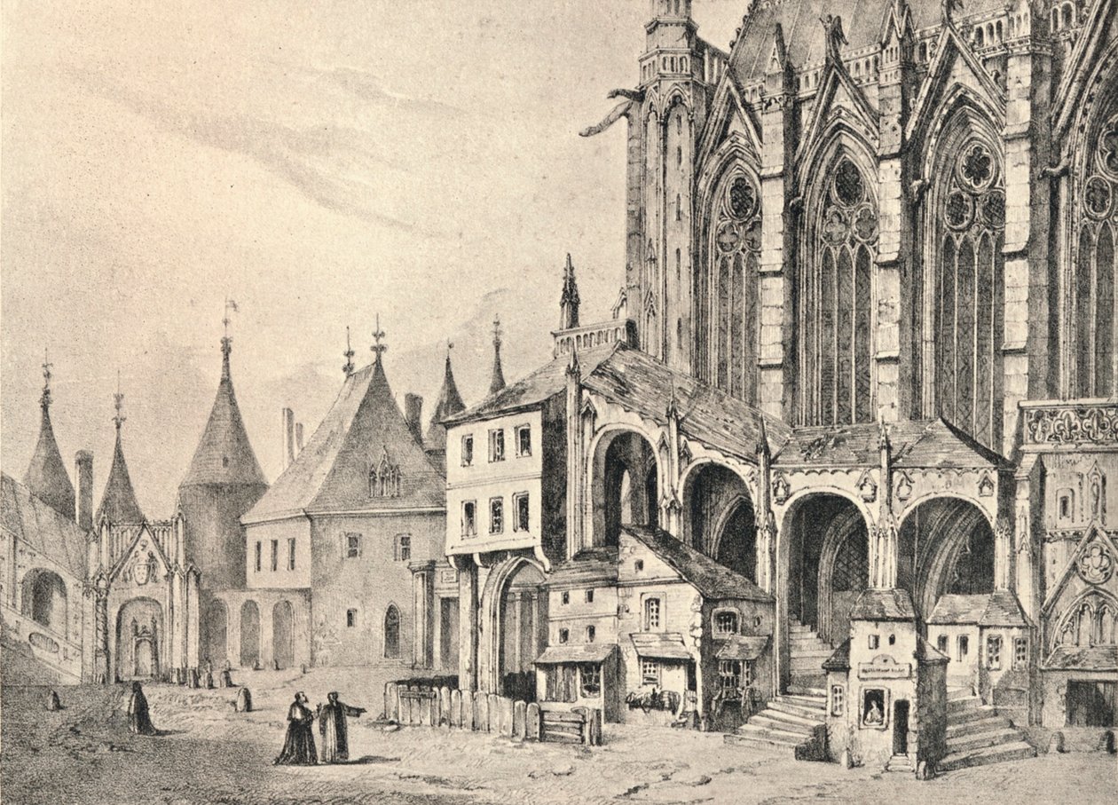 Trappen til Sainte-Chapelle, 1700 1915 av Unbekannt