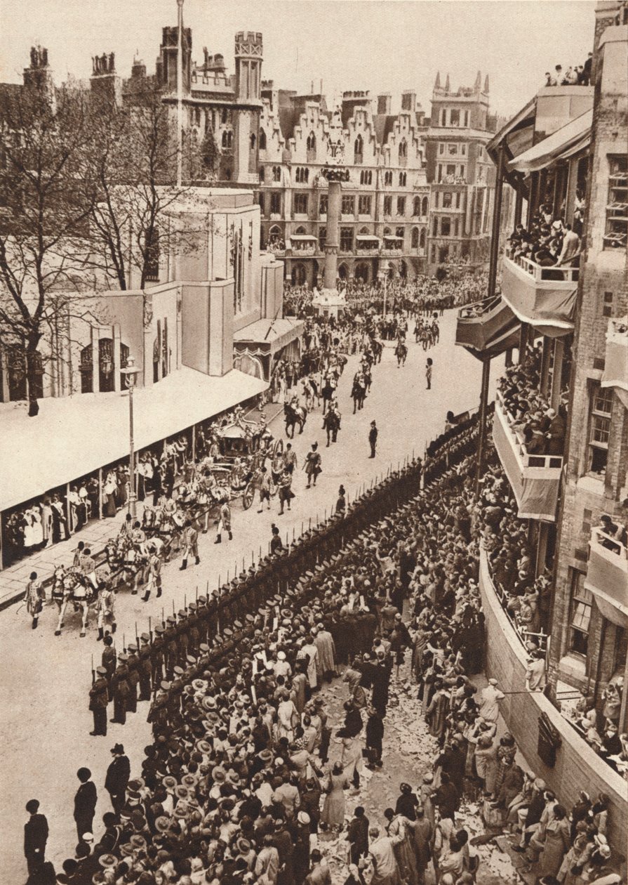 Statstreneren forlater Westminster Abbey etter kroningen av kong George VI, 1937 av Unbekannt