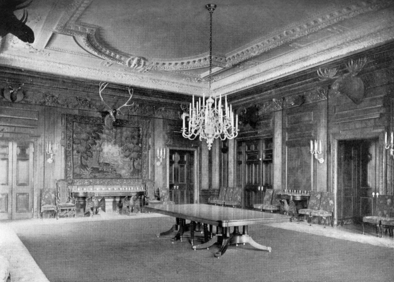 The State Dining-room i Det hvite hus, Washington DC, USA, 1908 av Unbekannt