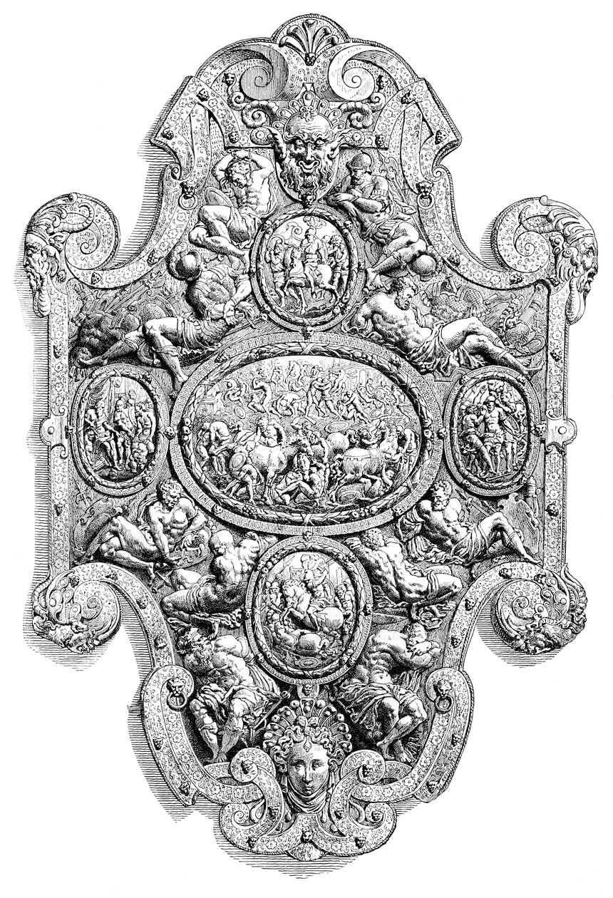 Statens skjold til Charles V, 1500-tallet 1882 av Unbekannt