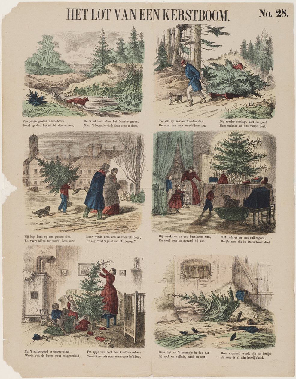 Historien om et juletre, andre halvdel av 1800-tallet av Unbekannt