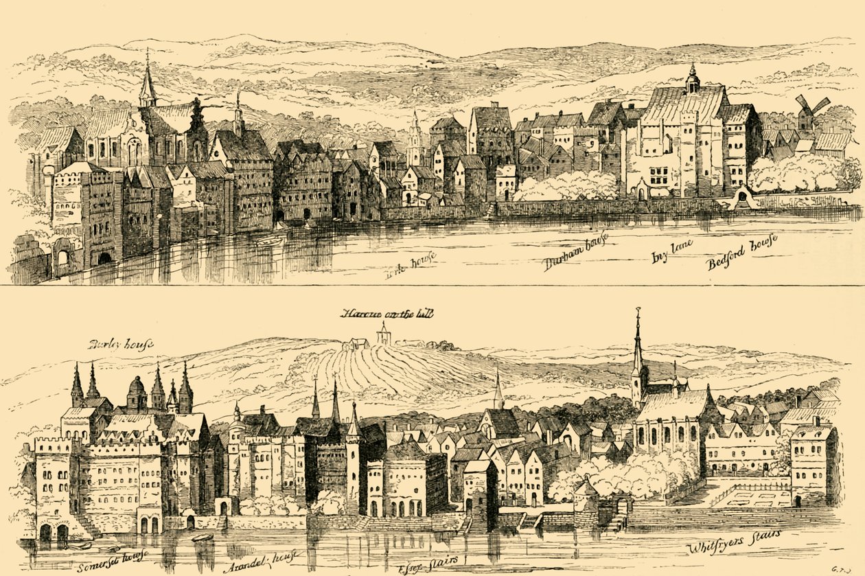 Stranden fra Themsen, sekstende århundre, 1881. av Unbekannt