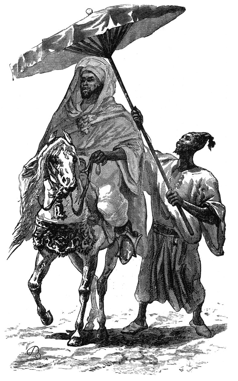 Sultanen av Marokko, ca 1890 av Unbekannt