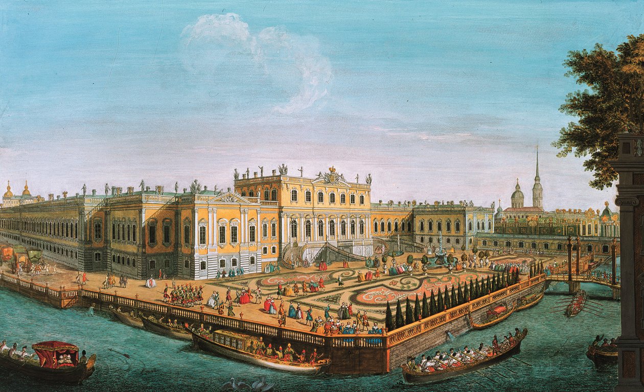 Sommerpalasset i St. Petersburg, 1753 av Unbekannt