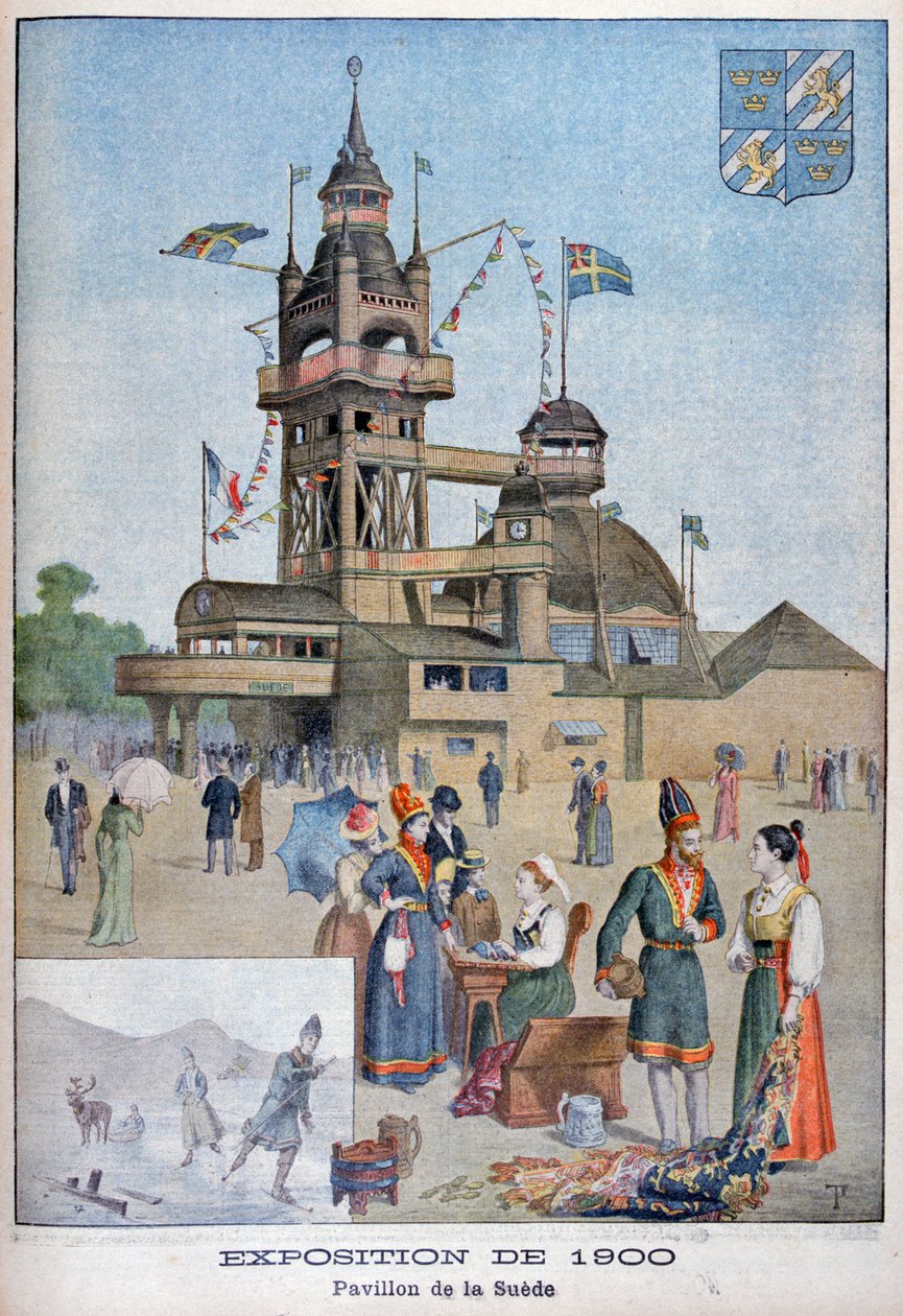 Den svenske paviljongen på verdensutstillingen i 1900, Paris, 1900 av Unbekannt