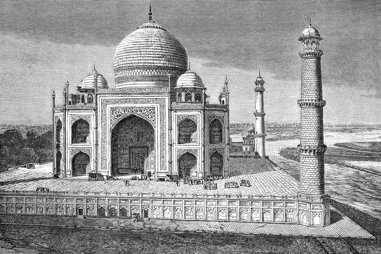 Taj Mahal, Agra, India, 1895 av Unbekannt
