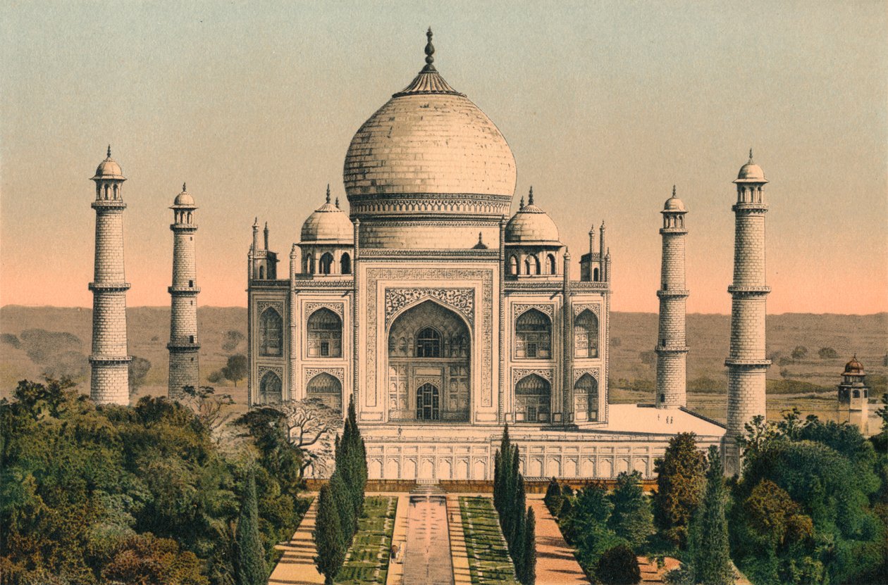 Taj Mahal i Agra, c1895, 1904 av Unbekannt