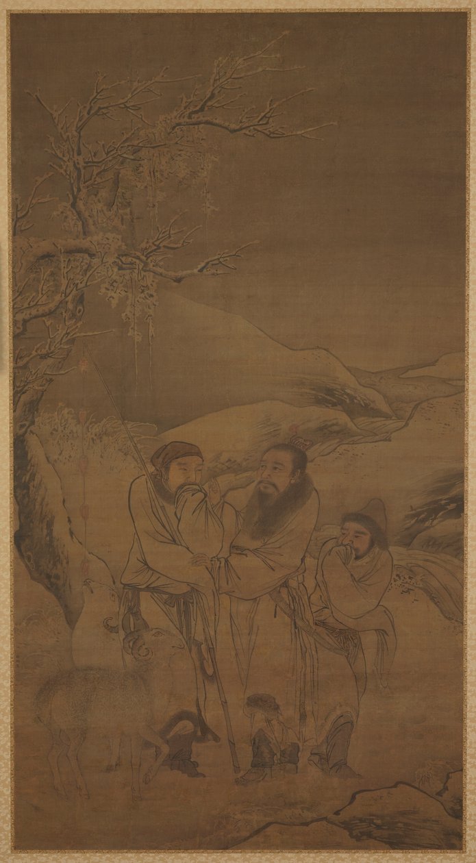 The Tearful Parting of Su Wu and Li Ling, Ming-dynastiet, 1500-tallet. av Unbekannt
