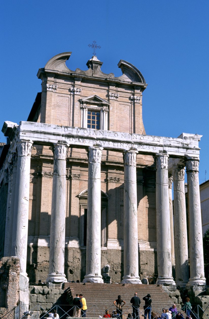 Antoninus og Faustinas tempel, Roma, 141 e.Kr av Unbekannt
