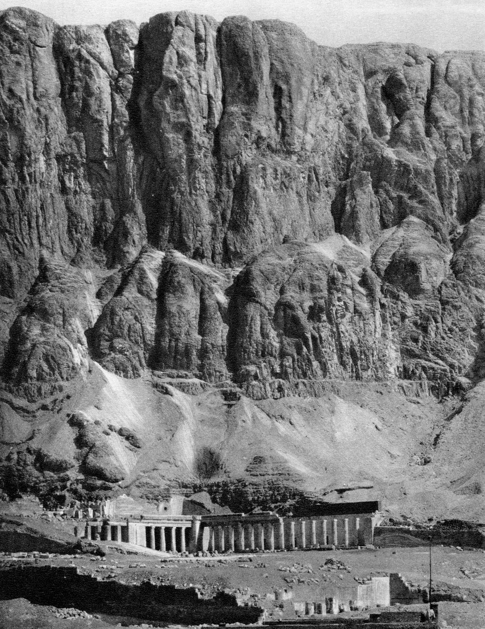 Deir-El-Bahari-tempelet, Egypt, 1936 av Unbekannt