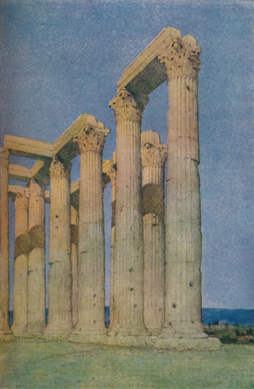 Templet til den olympiske Zeus i Athen, 1913 av Unbekannt