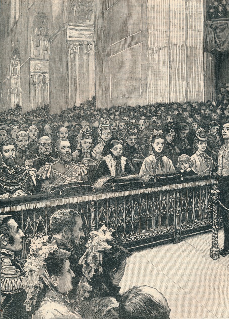 Thanksgiving-gudstjenesten i St. Pauls Cathedral, 1906 av Unbekannt