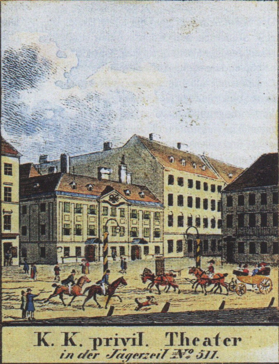 Theater an der Wien, Wien, tidlig på 1800-tallet av Unbekannt