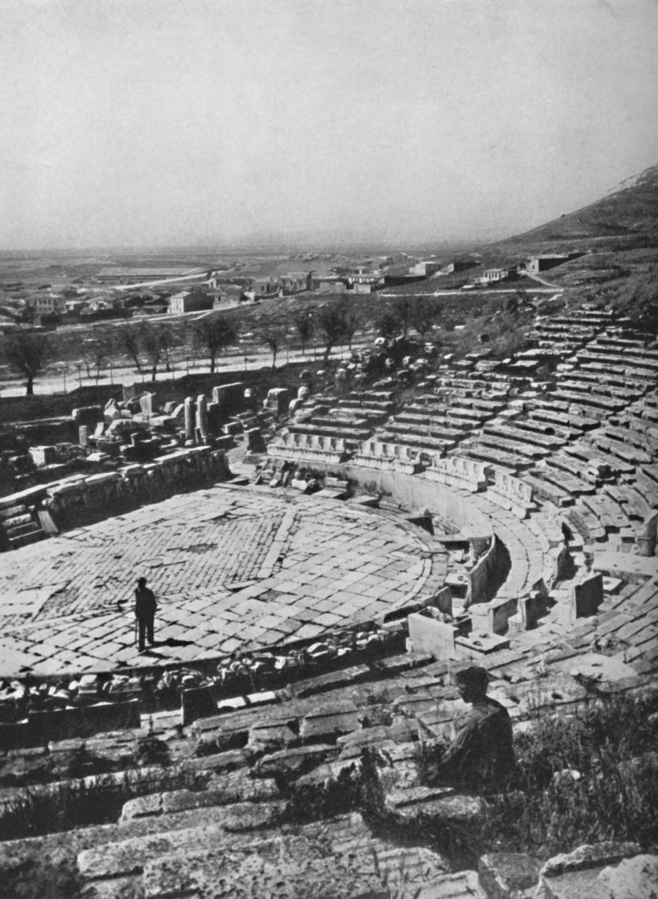 The Theatre of Dionysus på den sørlige skråningen av Akropolis, 1913 av Unbekannt