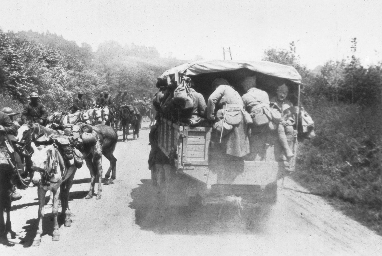 Det tredje slaget ved Aisne, Chemin des Dames, Frankrike, 1918 av Unbekannt
