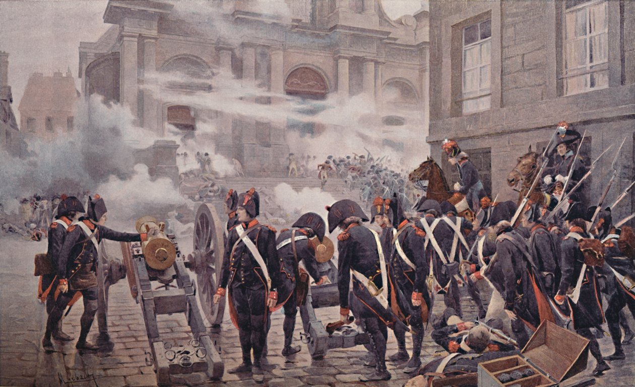 The Thirteenth Vendemiaire, 5. oktober 1795, 1896 av Unbekannt