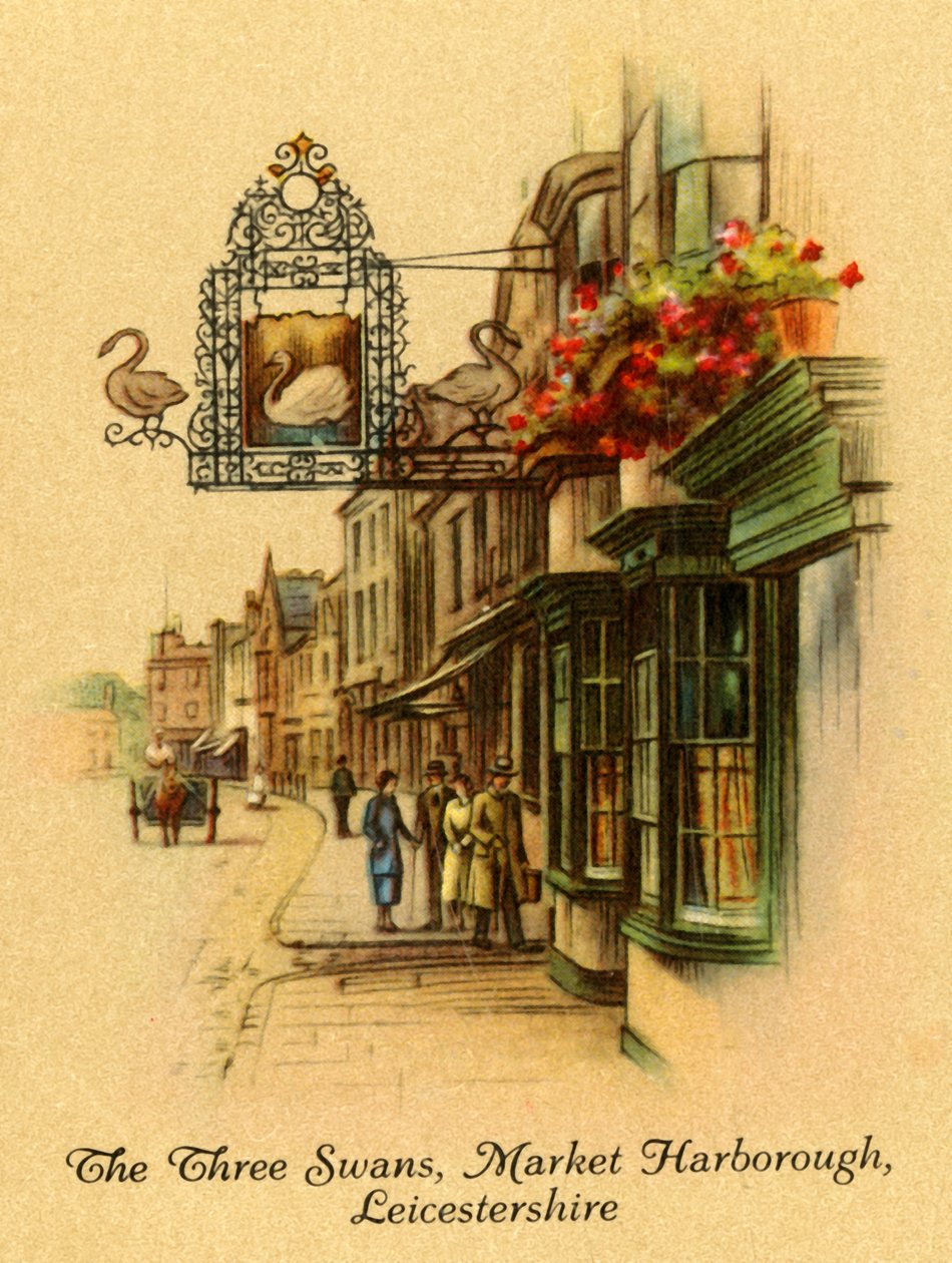 The Three Swans, Market Harborough, Leicestershire, 1939. av Unbekannt