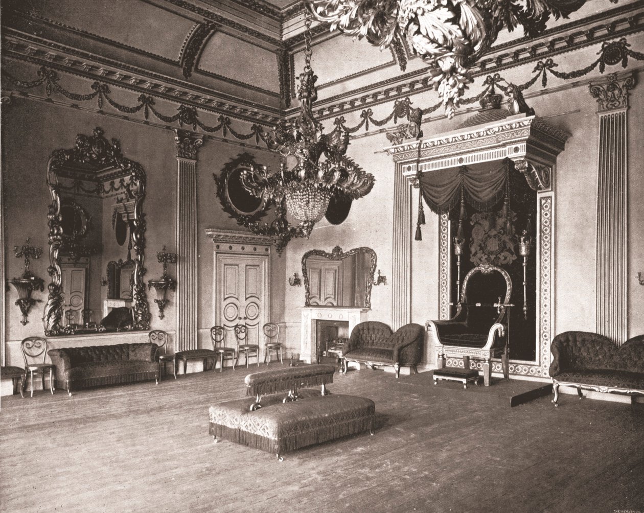 The Throne Room, Dublin Castle, Dublin, Irland, 1894. av Unbekannt