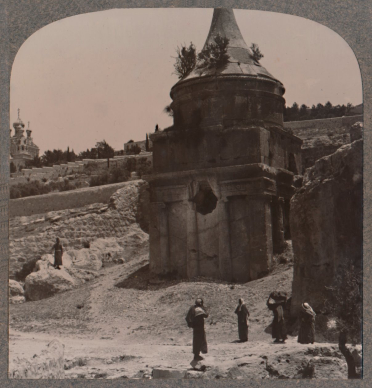 Absaloms grav i Josafats dal, ca 1900 av Unbekannt