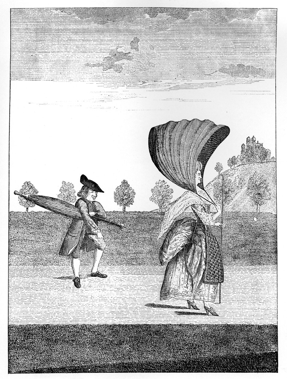 The Ton at Greenwich: A la festoon dans le park a Greenwich 1777 av Unbekannt