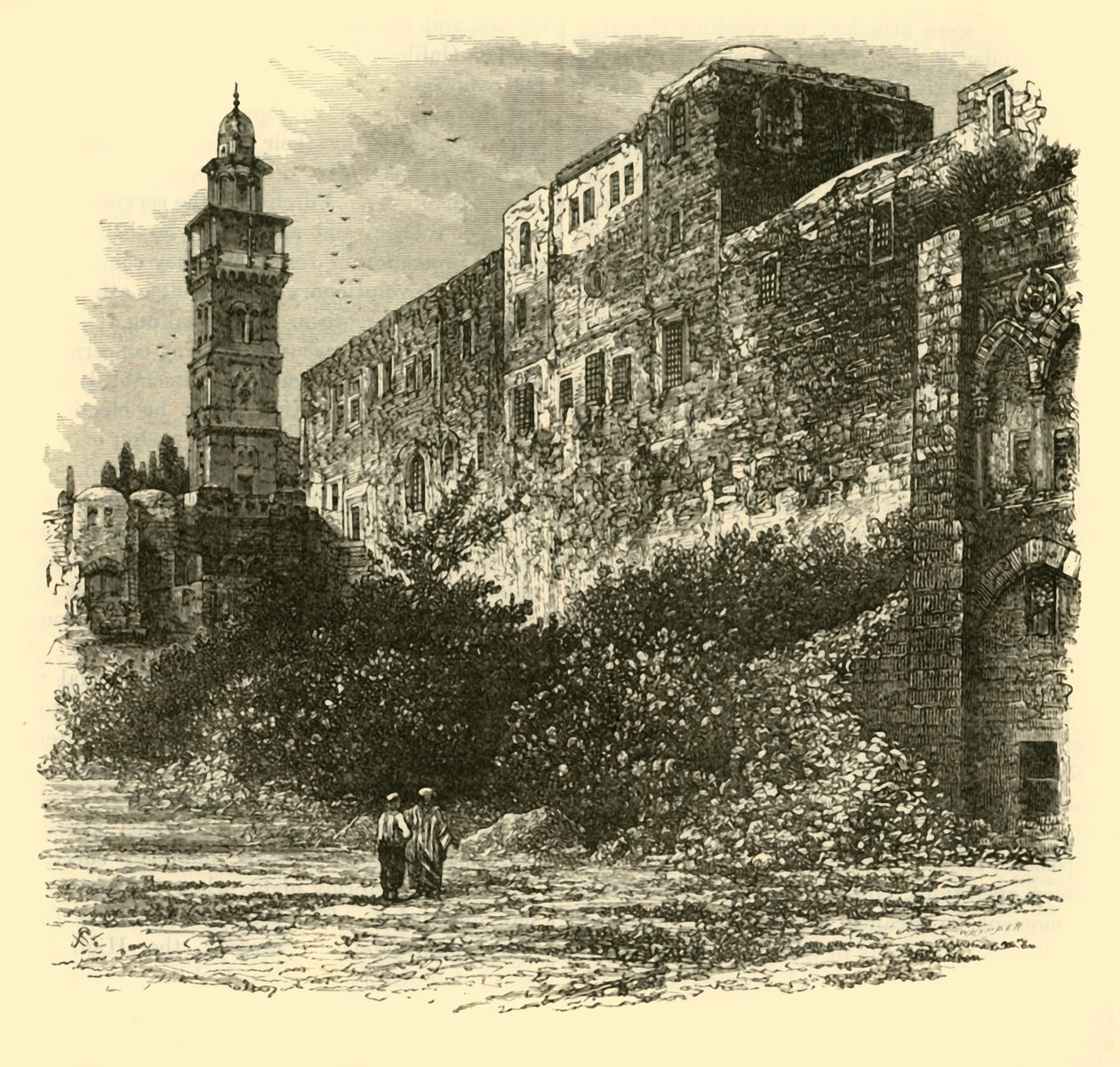 Tårnet i Antonia, Jerusalem, 1890. av Unbekannt