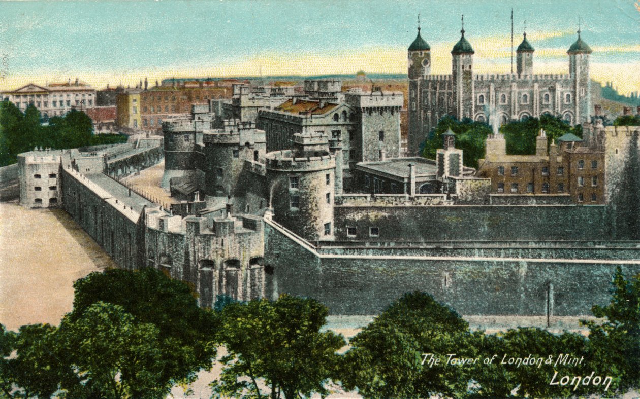 Tower of London & Mint, London, c1910. av Unbekannt