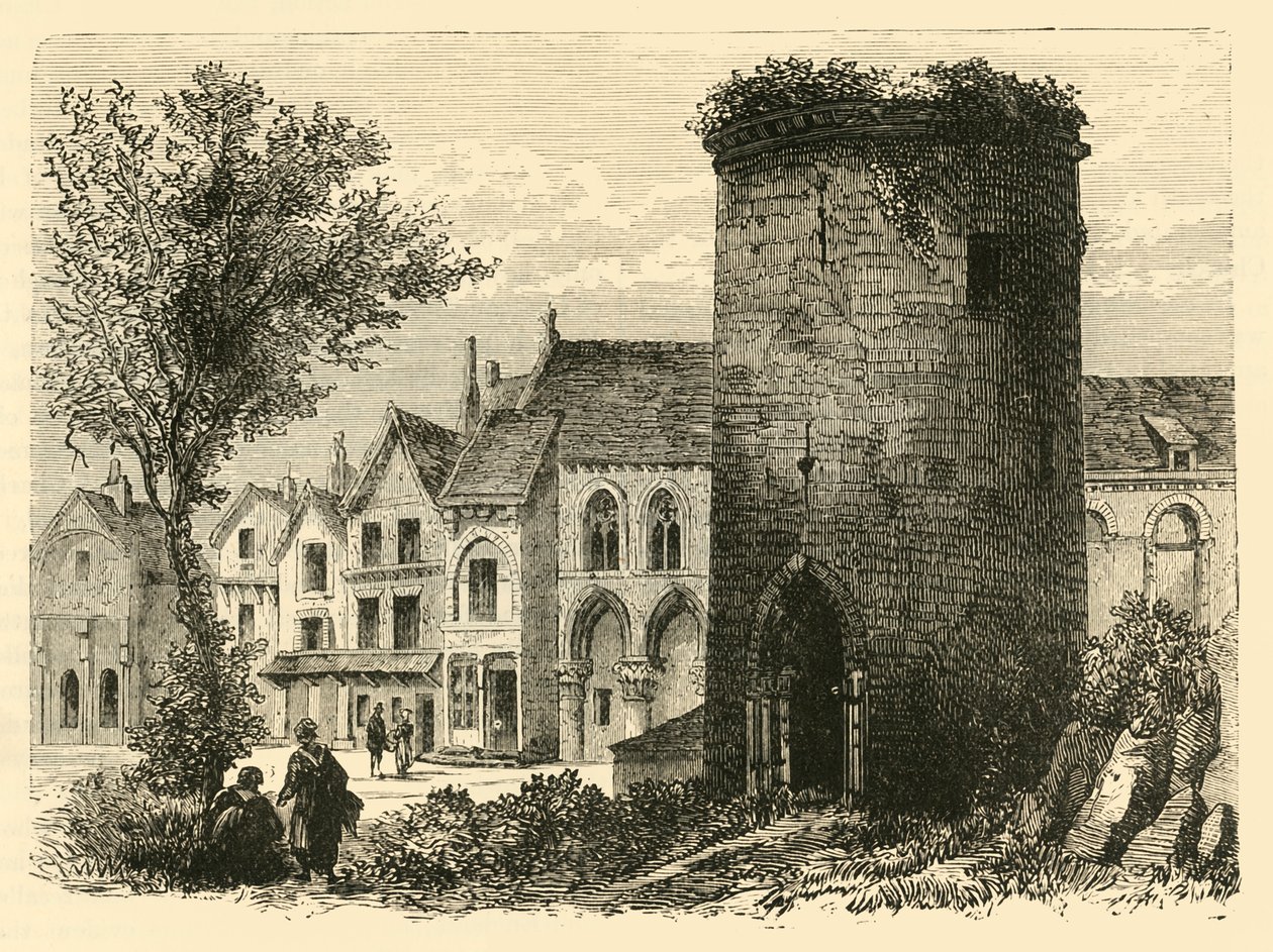 Tårnet til Louis Doutremer ved Laon ødelagt i 1831, 1890. av Unbekannt