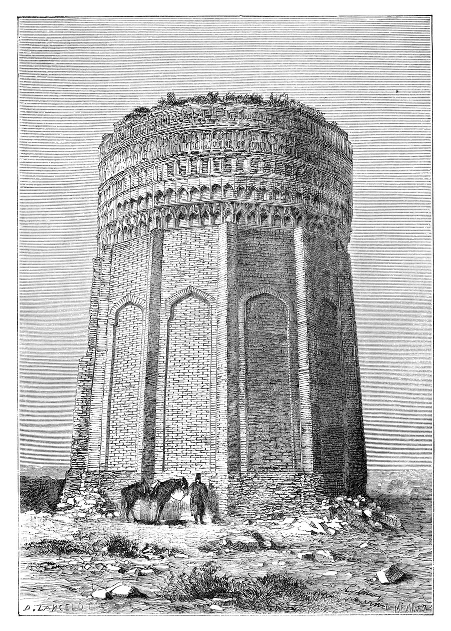 Tårnet i Meimandan, Persia, Iran, 1895 av Unbekannt