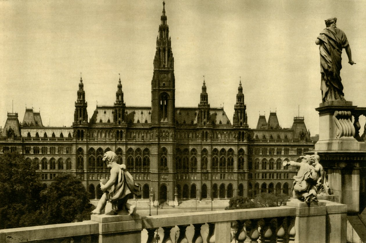 Rådhuset, Wien, Østerrike, c1935. av Unbekannt