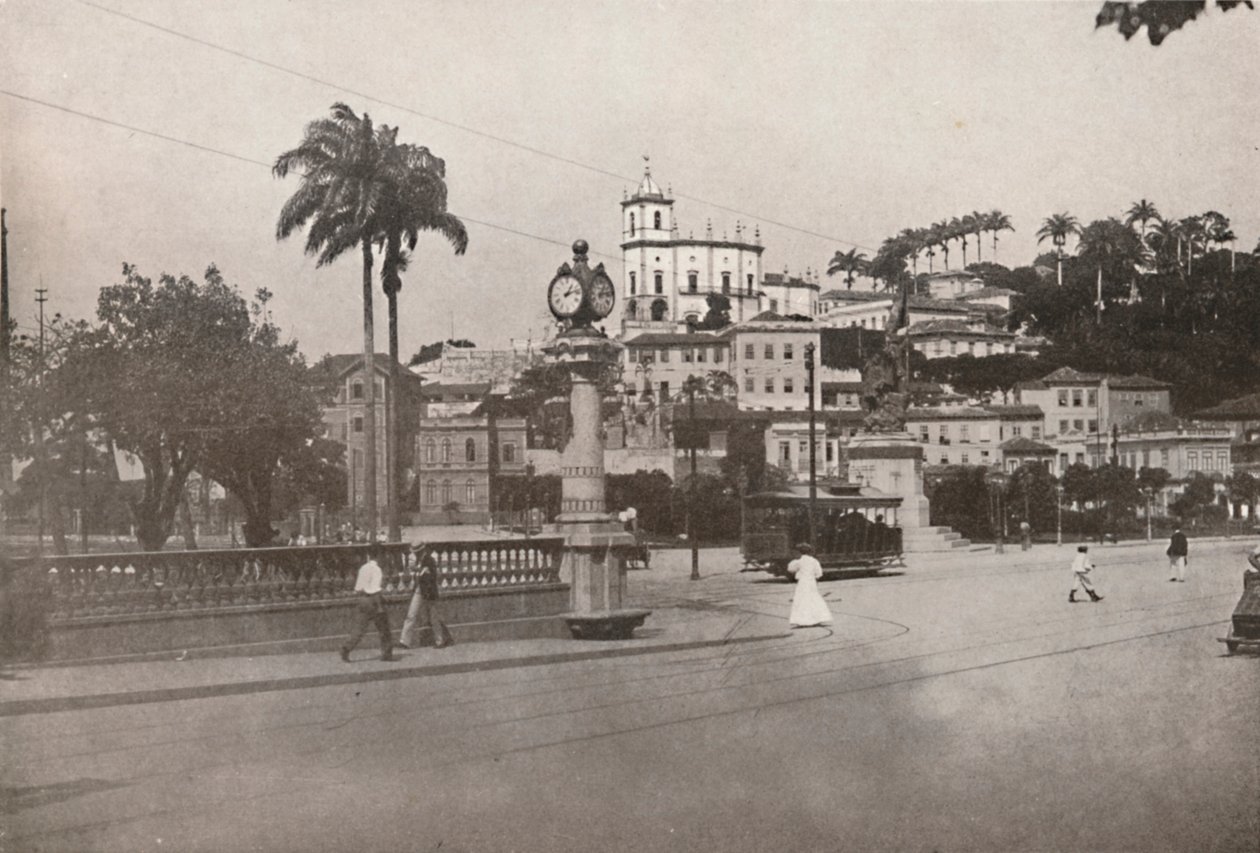 Trikken passerer Praca da Gloria, 1914 av Unbekannt