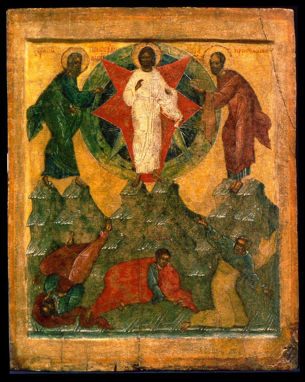 The Transfiguration of Jesus, russisk ikon, tidlig på 1500-tallet av Unbekannt