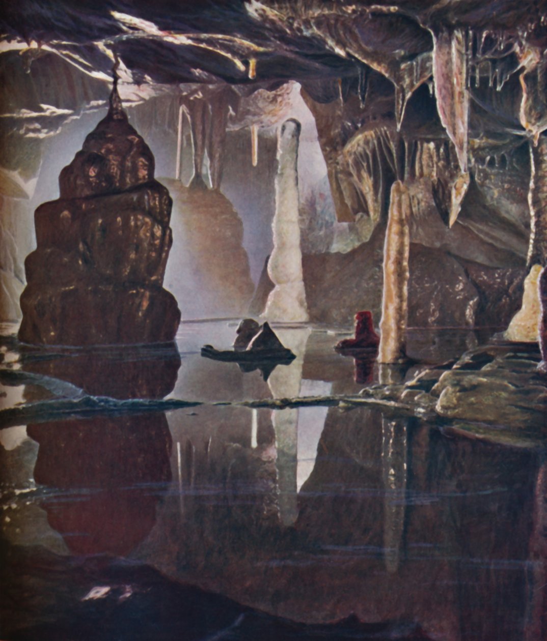 Transformasjonsscenen i Coxs Cave ved Cheddar, c1935 av Unbekannt