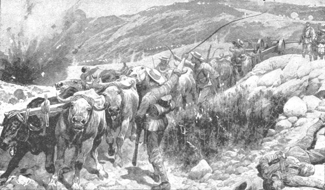 Transvaal-krigen, 1899-1901: The Bluejackets Saving a Gun, 1901. av Unbekannt