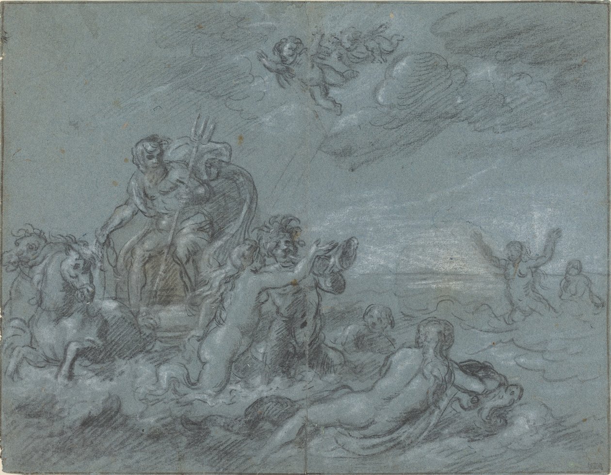 The Triumph of Neptune, 18th century.    1206442   no       norwegian Successfully Translated  Original: Lucifer Abandons Cain to his Fate, from Eight Etchings on Byrons Cain , 1919-1920. Translat: Lucifer Abandons Cain to his Fate, from Eight Etchings on  av Unbekannt