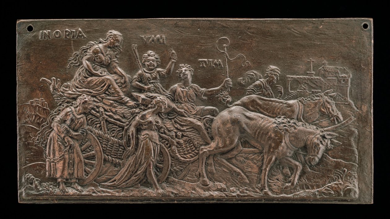 Fattigdommens triumf, ca. 1600. av Unbekannt
